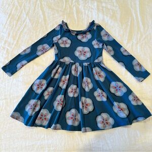 Beautiful Tea Collection Girls Blue Floral Dress 🌸 Size 7 | EUC & Spring ready!